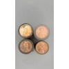 Image 2 : (4) Nearly Full Uncounted Tubes Of Assorted Years/Mint Marks Copper Lincoln Wheat Cents