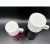 Image 8 : 2 Vintage Thermoses with lids - red & black - for hot & cold beverages