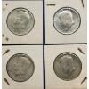 Image 1 : Lot of 4 90% Silver 1964 Kennedy Half-Dollars, FV $2.00