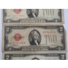Image 3 : (4) Assorted $2 Red Seal Bank Notes - 1928 G, 1928 D, 1953 A - Face Value: $8.00