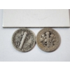 Image 6 : Three U.S. 90% Silver Dimes: 1916 & 1935 Mercury and 1946 Roosevelt 