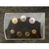 Image 2 : 1999 Royal Canadian Mint Specimen Set containing Seven Coins sealed in a Transparent Plastic Folder