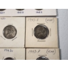Image 5 : x18 Assorted Years/Mint Marks Wartime 35% Silver Nickels Including Display FV: $0.90