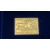 Image 2 : Eata Ilissos Parthenon Marbles Gold Plated Stamp & Gold Plated Kennedy Commemorative Set