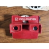 Image 4 : Two Vintage Stereoscopes: Antique Hand-Held Wooden & Red View-Master Handheld 