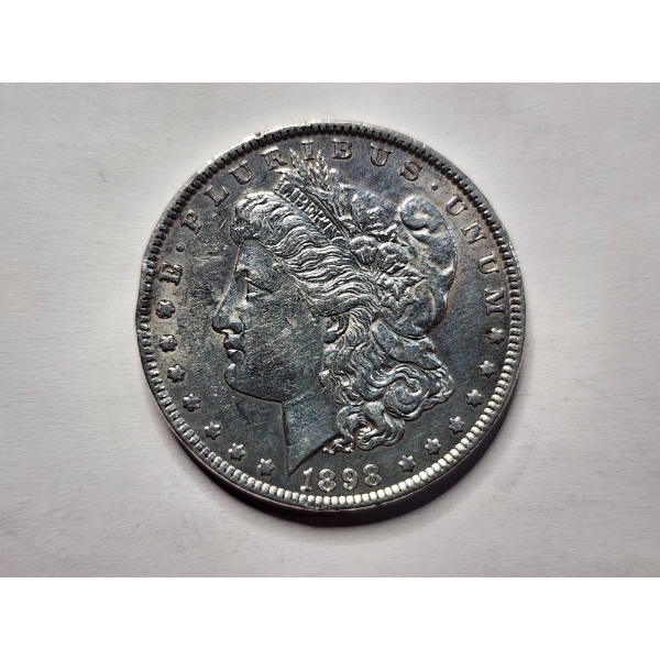 1898 Silver Morgan Dollar - 90% Silver United States Dollar