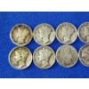 Image 2 : Lot of 10 Assorted Years Silver Mercury/Barber Dimes - 90% U.S. Silver - Face Value $1.00