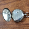 Image 2 : Antique Late 1800's Sterling  Silver Railroad Pocket Watch ~ Total Weight 105 Grams