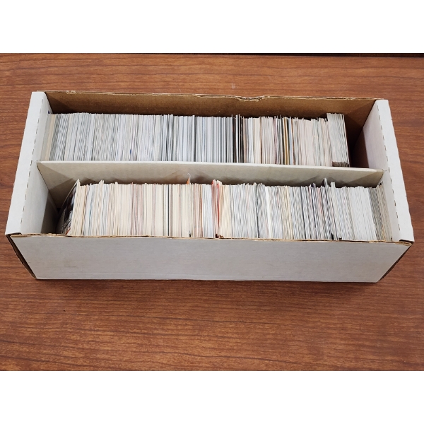 Large Box Loaded With Assorted Basketball & Baseball Trading Cards 