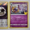 Image 3 : Two Mint Condition Pokemon Trading Cards Holo Rare 25th Anniversary Cosmoem & Rev Holo Energy