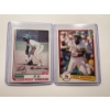 Image 1 : 2 - 1982 Rickey Henderson Baseball Cards In Protective Holders - High Grade Cards - Mint Condition