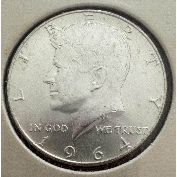 1964 United States 90% Silver Kennedy Half Dollar- Incredible Condition