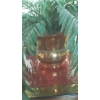 Image 4 : 3 Pcs - Plant - Brass Bucket & Rosewood Stand - Palm Tree Overall 53" Tall