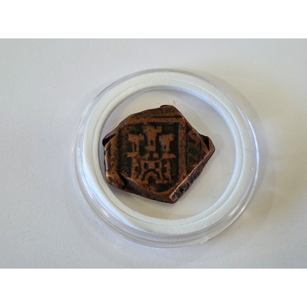 1600's Spanish Maravedis Pirate Treasure Colonial Era Counterstamp Cob