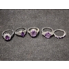 Image 1 : Stunning Sterling Silver Rings Ft. Purple Stones Including Amethyst Weighing 13.3 Grams Total