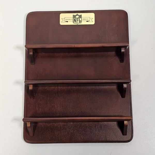 Gridiron Heroes NFL Branded Wooden Display Shelf