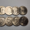 Image 3 : x10 United States Eisenhower Dollars: Bicentennial, 1971, 1972 - Face Value: $10.00