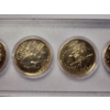 Image 8 : Five Assorted Gold Plated United States 2002 States Quarters in Nice Acrylic Display