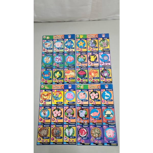 (4) Assorted Sets Of 1999 Burger King Pokémon: The First Movie PokeTrivia Promotion Cards