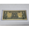 Image 2 : US Five Dollar Gold Back 999999 Note 24k Mint Condition In Protective Holder