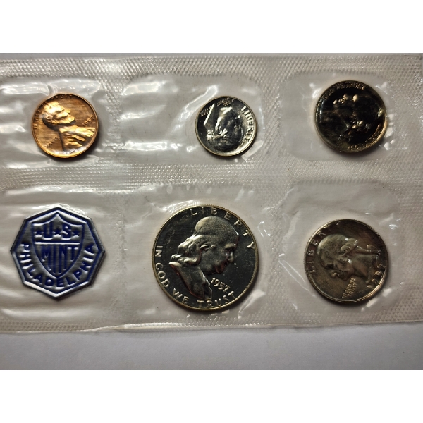 1957 United States PROOF Coin Set Featuring $0.85 Face Value in 90% Silver! 