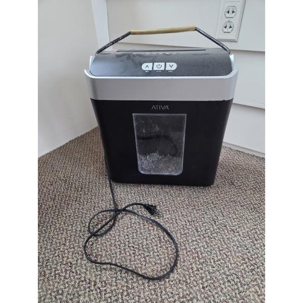 PICKUP IN CANTON - Good Condition Ativa Document Shredder 