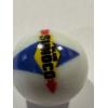Image 2 : Vintage Sunoco Blue Gas & Oil Advertising One Inch Shooter Marble - Mint Condition