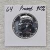 Image 1 : United States 1964 Philadelphia Mint Kennedy Heraldic Eagle 90% Silver Half Dollar Coin