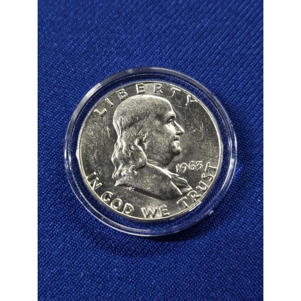 1963 Silver Franklin Half Dollar, Proof-Like, Very Nice Coin!