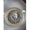 Image 3 : 2024 Mint Of Poland Republic of Cameroon 1000 Francs BE BRAVE 1 Troy Oz .999 Silver Gilded Lion Coin