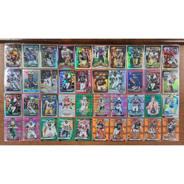 40 Assorted Near Mint Newer Football Trading Cards Including Brett Favre, Eli Manning & More!