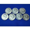 Image 1 : x7 Assorted Years 40% Silver Kennedy Half Dollars FV: $3.50