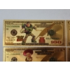 Image 2 : x5 Assorted Toy Story $100 99999999 24K Gold Foil Banknotes Set w/ CoA