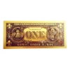 Image 2 : $1 US Currency Gold Foil Note - 24k (.999) Gold Foil 1 of 7 in The Modern Note Series Offered
