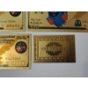 Image 7 : x5 Assorted PAC-MAN $100 999999 24K Gold Foil Banknotes Set w/ CoA