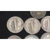 Image 9 : Assorted 90% Silver Dimes Including Barber, Mercury & Roosevelt Dimes - Face Value: $1.00