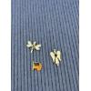 Image 1 : Costume Jewelry - Pins - Angel - Dragonfly - Flag 