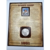 Image 2 : 1881 S Morgan Dollar UNC/BU Uncirculated - Wyatt Earp (Legends of the West)Stamp