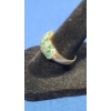 Image 2 : 10K Gold Emerald And Diamond Cluster Ring - Size 7 - Weight: 3.1g