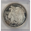 Image 2 : SilverTowne 1 Troy Ounce .999 Fine Silver Lady Liberty Art Round In Unique Acrylic Slab