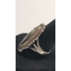 Image 2 : Vintage Sterling Silver Southwestern Style Abalone Shell Cabochon Ring - Size 9 - Weight: 7.6g