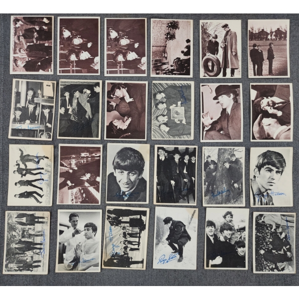 24 Assorted 1960's Beatles Trading Cards ~ Mostly Topps Trading Cards ~ Assorted Series & Conditions