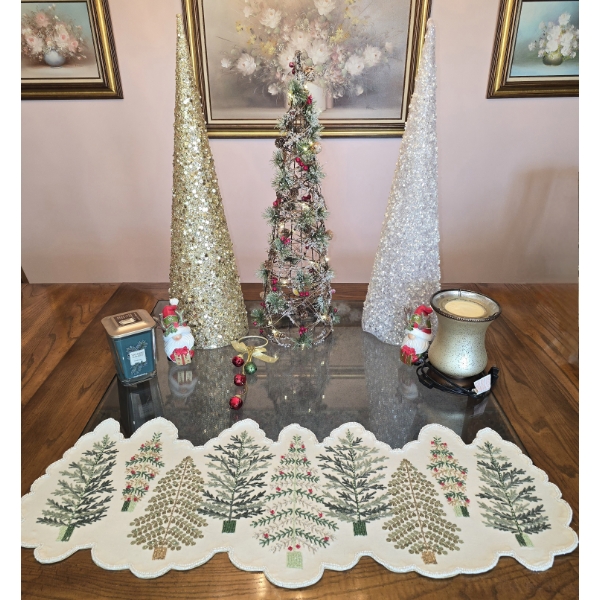 Christmas Decor Bundle incl 3 Christmas Trees (1 Lights Up), Gnomes, Yankee Candle and More