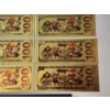 Image 8 : x6 Assorted Powerpuff Girls $100 99999999 24K Gold Foil Banknotes Set w/ CoA