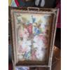 Image 2 : Beautiful Wicker Tea Cart With Floral Glass Top