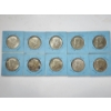 Image 1 : x10 Assorted Years 40% Silver Kennedy Half Dollars FV: $5.00
