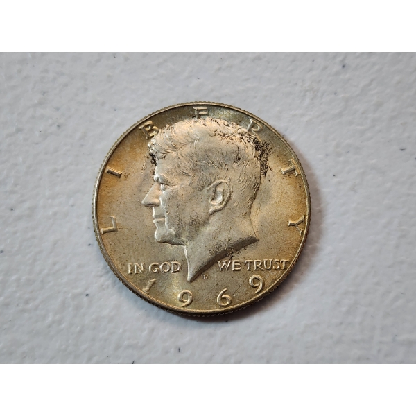 1969-D 40% Silver Kennedy Half Dollar