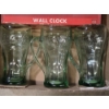 Image 3 : New! Coca Cola Wall Clock And Three Glass Coca Cola Mugs With Handles