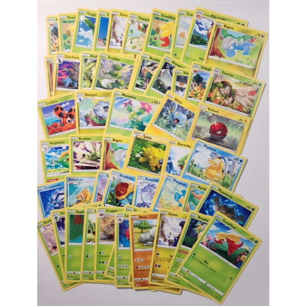Lot of Over 50 Assorted Pokemon Trading Cards ~ All NM/LP Condition! 