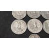 Image 7 : Assorted Years & Mint Marks Washington Head 90% Silver Quarters & 1940 90% Silver Mercury Dime 